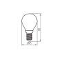 Preview: Kanlux Lampe XLED G45 E14 Transparent 6W 35276