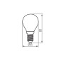 Preview: Kanlux Lampe XLED G45 E14 Transparent 6W 35277
