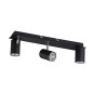 Preview: Kanlux Wand-Deckenleuchte EVALO GU10 Schwarz 3x 35695