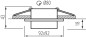 Preview: Kanlux Einbau-Downlight, Einbauleuchte LONVI Gx5,3/GU10 Weiß 35740