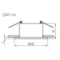 Preview: Kanlux Einbau-Downlight, Einbauleuchte GLOZO DSL Gx5,3/GU10 Gold/Schwarz 36216