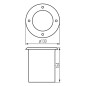 Preview: Kanlux Bodeneinbaustrahler BERG AD GU10 Edelstahl IP67 36430