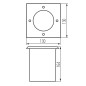 Preview: Kanlux Bodeneinbaustrahler BERG AD GU10 Edelstahl IP67 36431