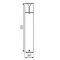 Preview: Kanlux Außenleuchte, Outdoorlampe PRESO E27 Graphit IP44 36540