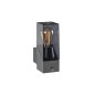 Preview: Kanlux Außenleuchte, Outdoorlampe LAVEN E27 Graphit IP44 Bewegungssensor 36547