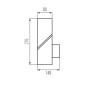 Preview: Kanlux Außenleuchte, Outdoorlampe LAVEN E27 Graphit IP44 Bewegungssensor 36547