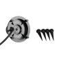 Preview: Gartenkugel Kugelleuchte Ø230 mm Ball 230V E27 IP65 Garten Lampe Naturstein Optik Kanlux Stono