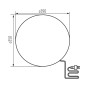Preview: Gartenkugel Kugelleuchte Ø390 mm Ball 230V E27 IP65 Garten Lampe Naturstein Optik Kanlux Stono