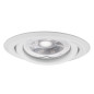 Preview: Kanlux 37163 ARGUS II CT Deckeneinbauleuchte Einbaurahmen Ø9.7cm weiss