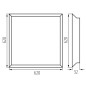 Preview: Kanlux LED Panel BLINGO 28-35W 62x62 CCT 3000k-4000k UGR19 37274