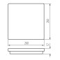 Preview: Kanlux LED- Deckenleuchte BENO ССЕ Graphit IP54 38779