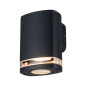 Preview: Kanlux ZEVI W EL 1GU10B Wandleuchte schwarz 38884