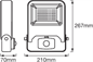 Preview: Ledvance LED Strahler Endura Flood Sensor Warmweiss 120° 50W 3000K