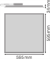 Preview: Ledvance Panel Performance 600 URG19 Tpa 36W 4000K Deckenleuchte 60cm