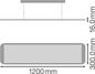 Preview: LEDVANCE Pendelleuchte LED Panel Direct/Indirect 120cm UGR<19 DALI 36W 3000K