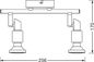 Preview: LEDVANCE LED Spot-Deckenleuchte GU10 2x2.6W 2700K warmweiss, Deckenspot 4058075540545