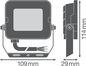 Preview: LEDVANCE FLOODLIGHT COMPACT Fluter 10W 830 SYM 100 weiss 900lm 3000K warmweiss IP65 4058075574571