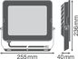 Preview: LEDVANCE FLOODLIGHT COMPACT Fluter 90W 830 SYM 100 schwarz 8100lm 3000K warmweiss IP65 4058075574984