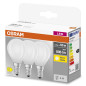 Preview: 3er Pack OSRAM LED Lampe BASE CLASSIC P 5.5W 827 Frosted E14 Warmweiss 4058075592599