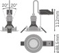 Preview: LEDVANCE KIT LED GU10 9.5W CRI97 3000K Spot, Strahler 575lm 3000K warmweiss 97Ra dimmbar 4058075607453