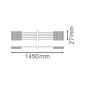 Preview: LEDVANCE DAMP PROOF Feuchtraumleuchtengehäuse Zubehör 1500 für 1 Röhre TH-KIT 5x2.5 4058075695092
