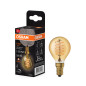 Preview: OSRAM LED Lampe Vintage 1906 CLASSIC A,B,P SLIM Filament 3.4W 822 Gold E14 Dimmbar Warmweiss 4058075761438
