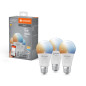 Preview: 3er Pack LEDVANCE LED Lampe SMART+ WiFi Classic Tunable White 230V TW FR E27 TRIPLE PACK Dimmbar Tunable White, Kalt-zu-Warm-Farbwechsel 4058075778931
