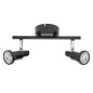 Preview: LEDVANCE LED Deckenleuchte SPOT BLACK 2 X 3.4W 927 DIM Dimmbar Warmweiss 4058075828780