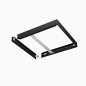 Preview: LEDVANCE SURFACE Montageset 625 Montagezubehör H75 schwarz 4058075834354