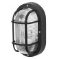 Preview: OSRAM Aussenleuchte Bulkhead Essential Oval E27 Black 4058075845589