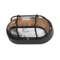 Preview: OSRAM Aussenleuchte Bulkhead Essential Oval E27 Black 4058075845589