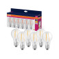 Preview: 6er Pack OSRAM LED Lampe VALUE CLASSIC A 6.5W 827 Clear E27 Warmweiss 4058075845664