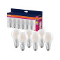 Preview: 6er Pack OSRAM LED Lampe Retrofit CLASSIC A 6.5W 827 Frosted E27 Warmweiss 4058075845688