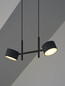 Preview: OSRAM LED Pendelleuchte Decor Kyoto 2XPendant 20W930 CLICK DIM Black Dimmbar Warm weiß 4058075846609