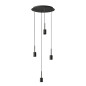 Preview: OSRAM Pendelleuchte Decor Needle Pendant Plate 4xE27 Dark Grey 4058075848481