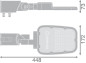 Preview: LEDVANCE STREETLIGHT AREA SMALL Straßenleuchte RV20ST 45W 727 5850lm 2700K warmweiss IP66 4099854030352