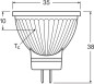 Preview: LEDVANCE LED MR11 4.5W 927 GU4 Spot, Strahler 345lm 2700K warmweiss wie 35W dimmbar 4099854050268