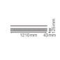 Preview: Ledvance Linear Indiviled Direct 1200 40W 3000K LED Büroleuchte 4099854135316