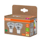 Preview: 2er Pack OSRAM LED Spot, Strahler LAMPS höchste Energieeffizienzklasse A REFLECTOR 2W 827 GU10 Warmweiss 4099854245299