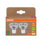 Preview: 2er Pack OSRAM LED Spot, Strahler LAMPS höchste Energieeffizienzklasse A REFLECTOR 2W 827 GU10 Warmweiss 4099854245299