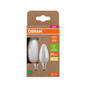 Preview: 2er Pack OSRAM LED Lampe CLASSIC B höchste Energieeffizienzklasse A 2.2W 827 Frosted E14 Warmweiss 4099854253805