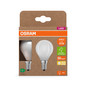 Preview: 2er Pack OSRAM LED Lampe CLASSIC P höchste Energieeffizienzklasse A 2.2W 827 Frosted E14 Warmweiss 4099854253829
