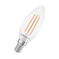 Preview: OSRAM LED Lampe CLASSIC B höchste Energieeffizienzklasse A 2.2W 840 Clear E14 Neutralweiss 4099854255090