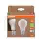 Preview: 2er Pack OSRAM LED Lampe LAMPS ENERGY CLASS A höchste Energieeffizienzklasse A Filament CLASSIC A 5W 840 Frosted E27 Neutralweiss 4099854259791
