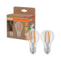 Preview: 2er Pack OSRAM LED Lampe LAMPS ENERGY CLASS A höchste Energieeffizienzklasse A Filament CLASSIC A 5W 840 Clear E27 Neutralweiss 4099854259814