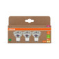 Preview: 3er Pack OSRAM LED Spot, Strahler LAMPS höchste Energieeffizienzklasse A REFLECTOR 2.5W 827 GU10 Warmweiss 4099854277900