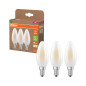 Preview: OSRAM LED Leuchtmittel LED CLASSIC B ENERGY EFFICIENCY A 2.2W 827 Frosted E14 Warm weiß 4099854338694