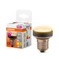 Preview: OSRAM LED Lampe superflach und superklein FLAT dimmbar 4.5W E27 Frosted Milchglas Warmweiss 4099854356926