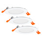 Preview: OSRAM LED Einbauleuchte LED SPOT AND DOWNLIGHT RECESS SLIM 3 x 120mm 3000K Warm weiß 4099854445903