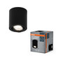 Preview: OSRAM Deckenleuchte LED SPOT SURFACE Round GU10 Black 4099854445965